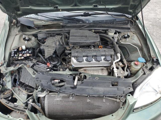 2HGES155X3H525983 - 2003 HONDA CIVIC LX GREEN photo 11