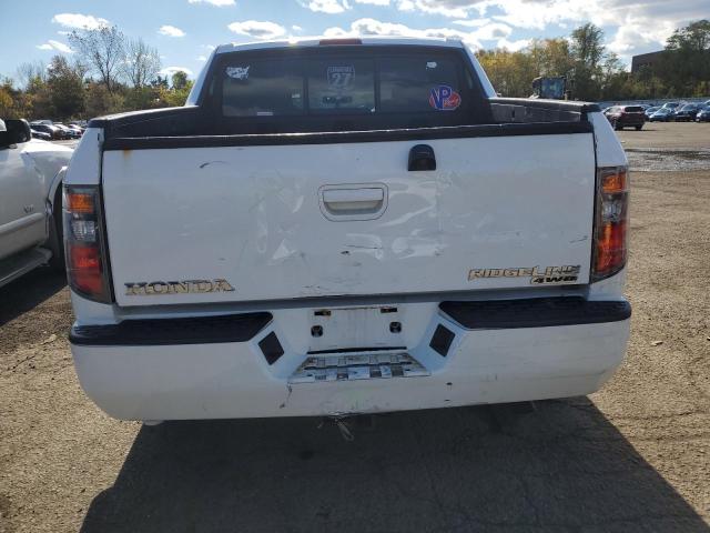 2HJYK16568H539327 - 2008 HONDA RIDGELINE RTL WHITE photo 6