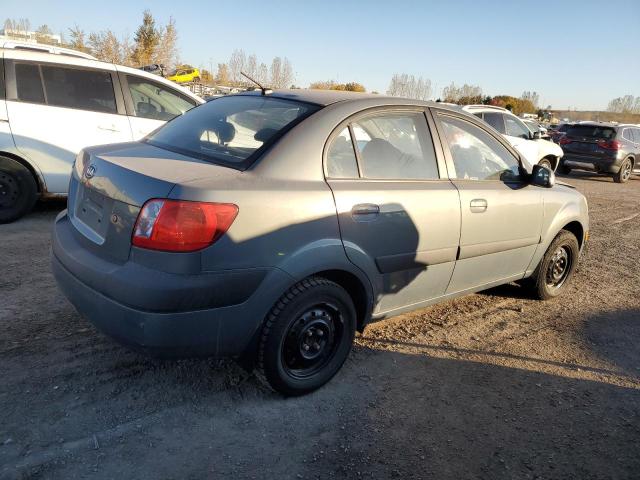 KNADE123886422927 - 2008 KIA RIO BASE GRAY photo 3
