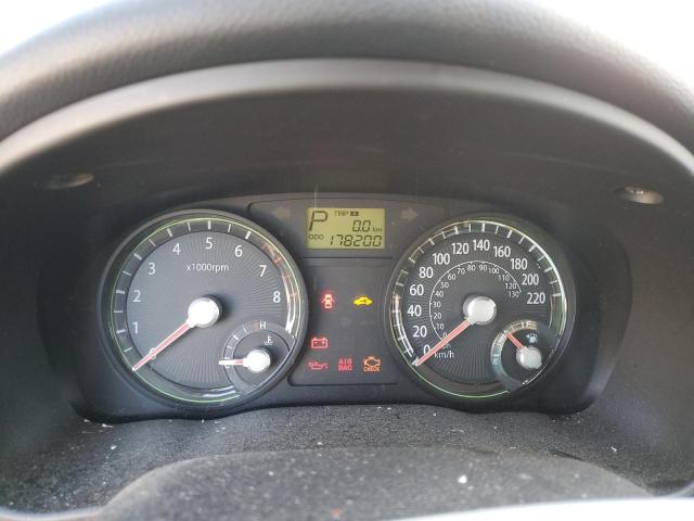 KNADE123886422927 - 2008 KIA RIO BASE GRAY photo 9