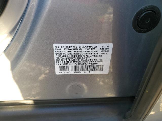 5FRYD4H47GB056890 - 2016 ACURA MDX TECHNOLOGY Gümüş fotoğraf 13