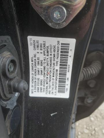 2HGFC2F54GH520788 - 2016 HONDA CIVIC LX BLACK photo 12