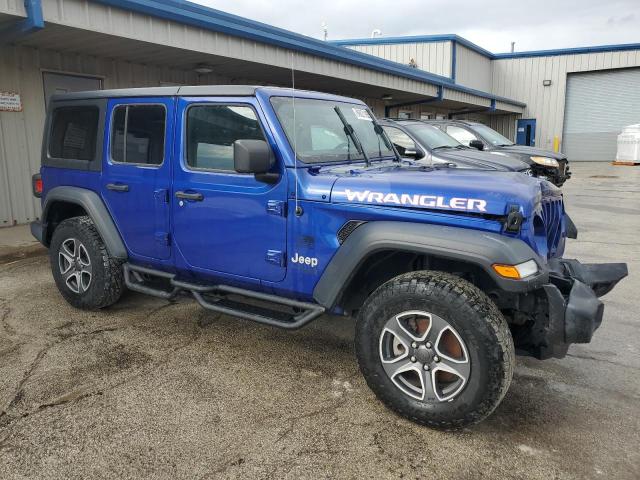 1C4HJXDN9LW105894 - 2020 JEEP WRANGLER UNLIMITED SPORT BLUE photo 4