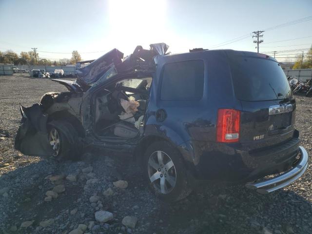 5FNYF4H99EB042039 - 2014 HONDA PILOT TOURING BLUE photo 2