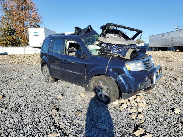 5FNYF4H99EB042039 - 2014 HONDA PILOT TOURING BLUE photo 4