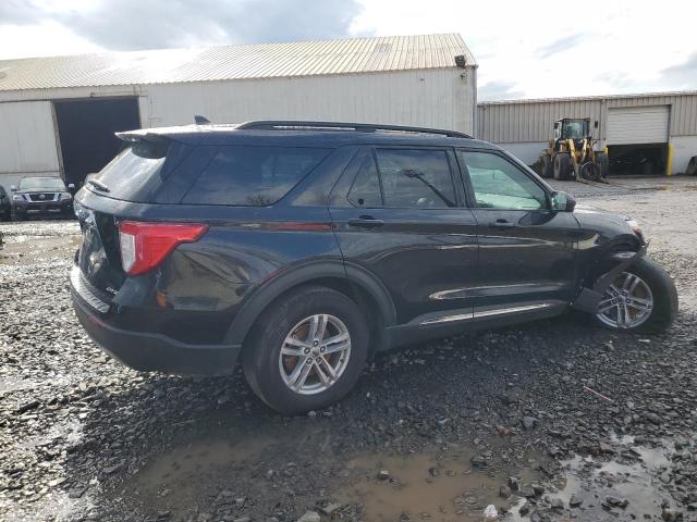 1FMSK8DH2MGB65722 - 2021 FORD EXPLORER XLT BLACK photo 3