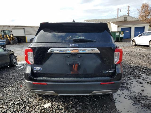 1FMSK8DH2MGB65722 - 2021 FORD EXPLORER XLT BLACK photo 6