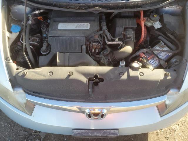 JHMFA36237S017616 - 2007 HONDA CIVIC HYBRID BLUE photo 11