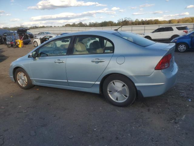 JHMFA36237S017616 - 2007 HONDA CIVIC HYBRID BLUE photo 2