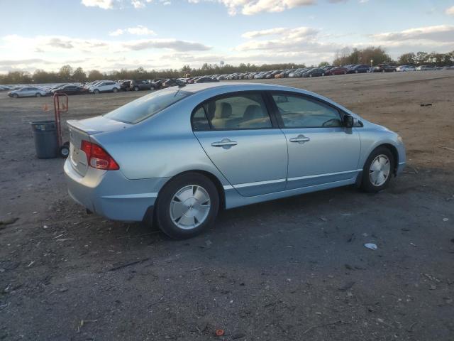 JHMFA36237S017616 - 2007 HONDA CIVIC HYBRID BLUE photo 3