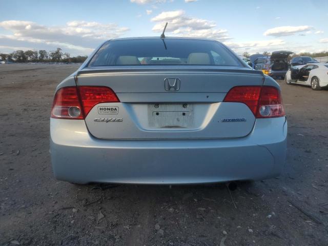 JHMFA36237S017616 - 2007 HONDA CIVIC HYBRID BLUE photo 6