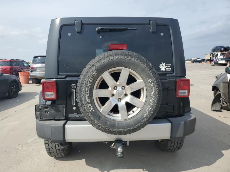 1C4BJWEG9DL609204 - 2013 JEEP WRANGLER UNLIMITED SAHARA BLACK photo 6