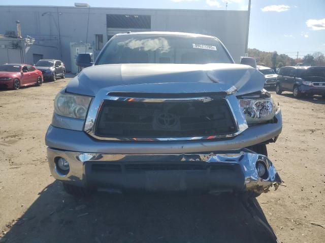 5TFUY5F1XAX129685 - 2010 TOYOTA TUNDRA DOUBLE CAB SR5 SILVER photo 5