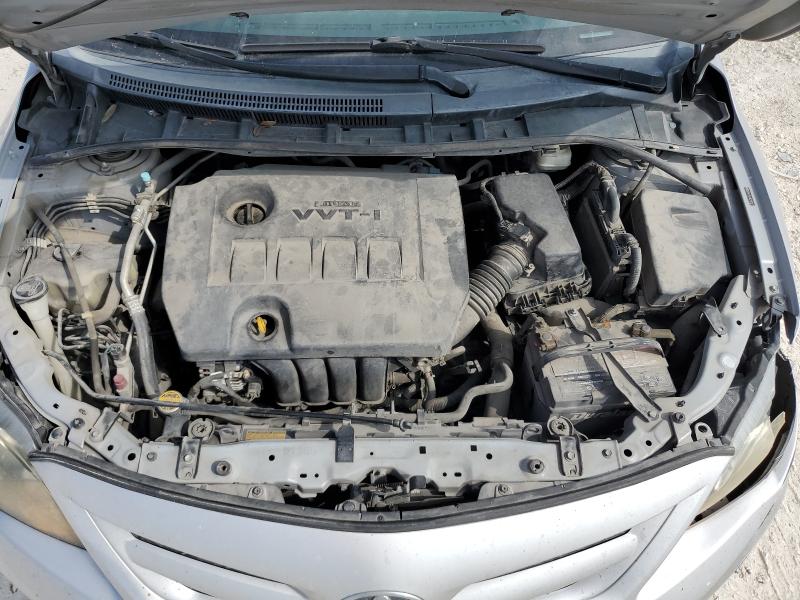 2T1BU4EE4BC713792 - 2011 TOYOTA COROLLA BASE SILVER photo 11