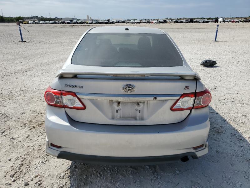 2T1BU4EE4BC713792 - 2011 TOYOTA COROLLA BASE SILVER photo 6