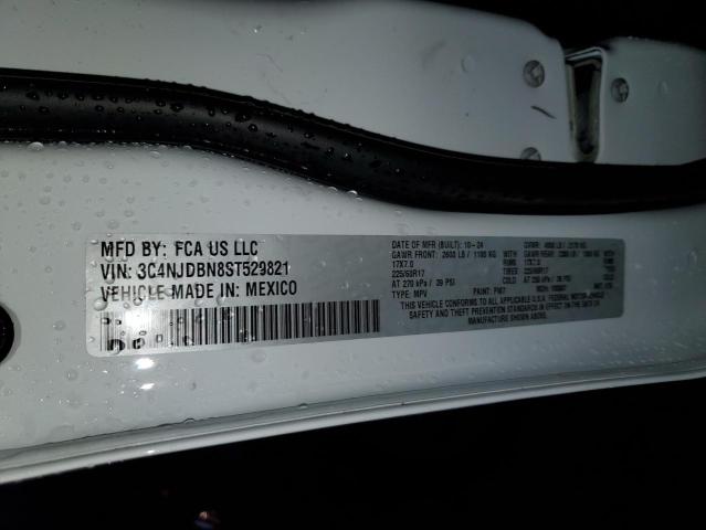 3C4NJDBN8ST529821 - 2025 JEEP COMPASS LATITUDE თეთრი ფოტო 13