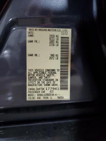 1N4AL3AP7DC177941 - 2013 NISSAN ALTIMA 2.5 GRAY photo 13