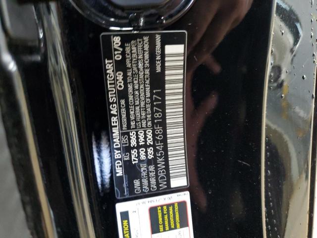 WDBWK54F68F187171 - 2008 MERCEDES-BENZ SLK 280 Қара фото 12