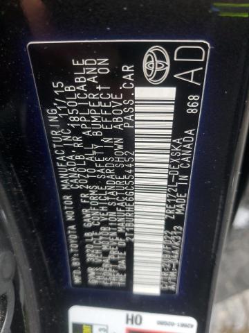 2T1BURHE6GC554452 - 2016 TOYOTA COROLLA L Qara foto 12