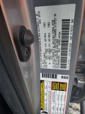 3TMCZ5AN4NM529451 - 2022 TOYOTA TACOMA DOUBLE CAB SILVER photo 12