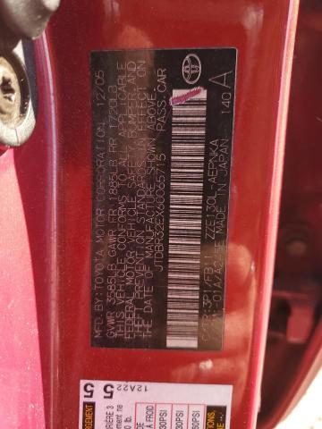 JTDBR32EX60065715 - 2006 TOYOTA COROLLA CE 红色 照片 12