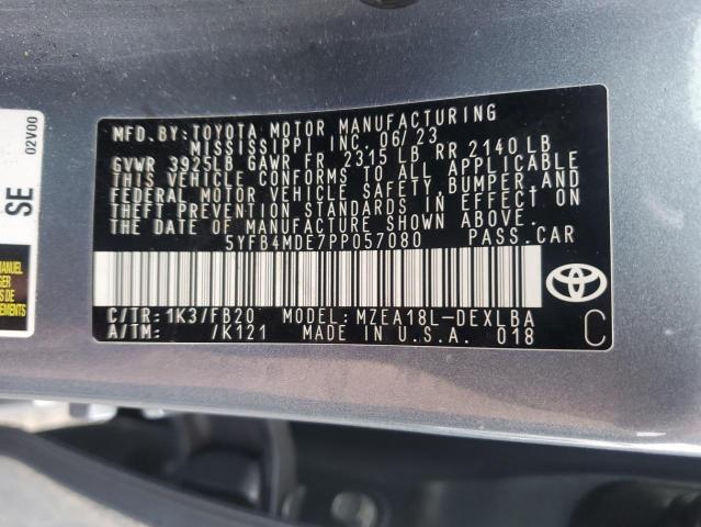 5YFB4MDE7PP057080 - 2023 TOYOTA COROLLA LE Mavi foto 12