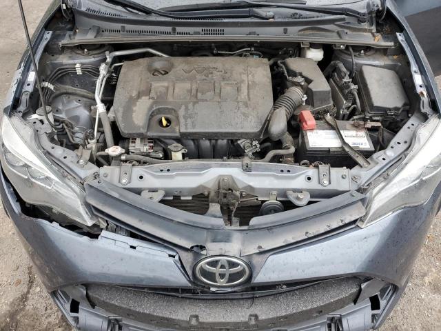 2T1BURHE0KC219762 - 2019 TOYOTA COROLLA L BLUE photo 11