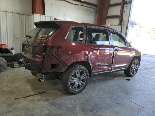 5FNYF8H59MB013241 - 2021 HONDA PASSPORT EXL Bordeaux photo 3