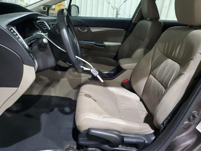2HGFB2F94DH554991 - 2013 HONDA CIVIC EXL BROWN photo 7
