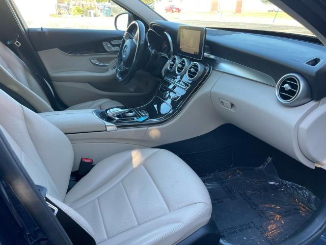 55SWF4KB0JU235871 - 2018 MERCEDES-BENZ C 300 4MATIC BLUE photo 5