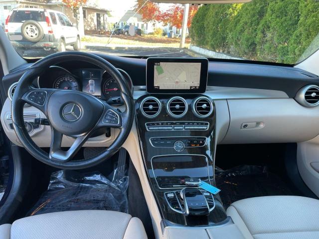 55SWF4KB0JU235871 - 2018 MERCEDES-BENZ C 300 4MATIC BLUE photo 9