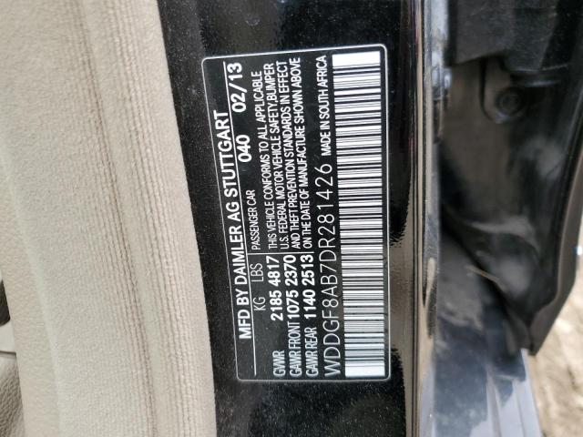 WDDGF8AB7DR281426 - 2013 MERCEDES-BENZ C 300 4MATIC BLACK photo 13