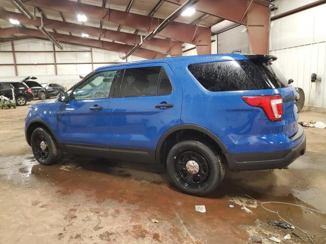 1FM5K8ATXKGB15704 - 2019 FORD EXPLORER POLICE INTERCEPTOR BLUE photo 2