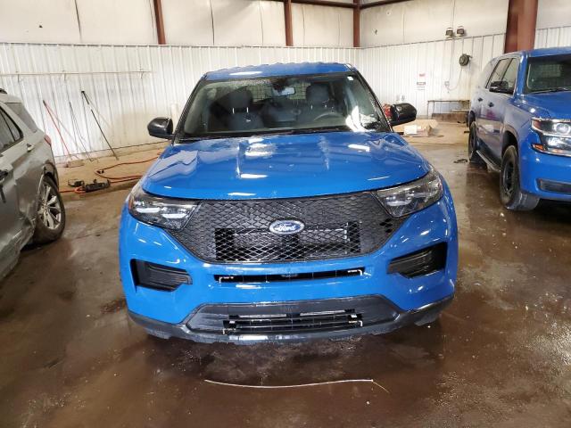 1FM5K8AWXMNA16180 - 2021 FORD EXPLORER POLICE INTERCEPTOR Синий фото 5