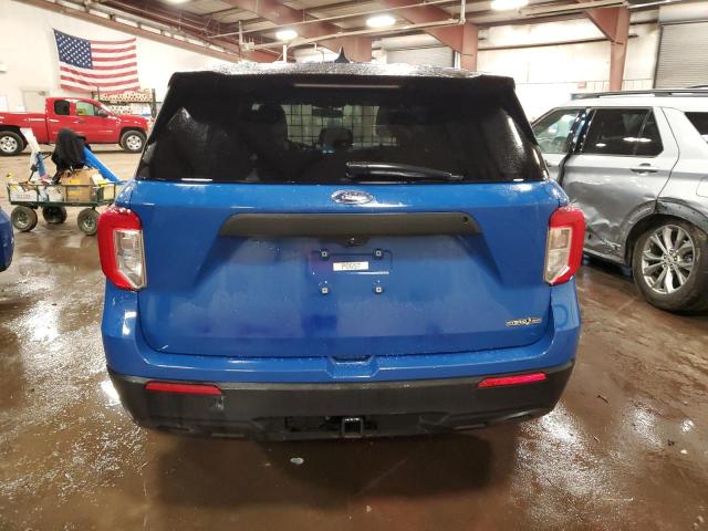 1FM5K8AWXMNA16180 - 2021 FORD EXPLORER POLICE INTERCEPTOR Синий фото 6