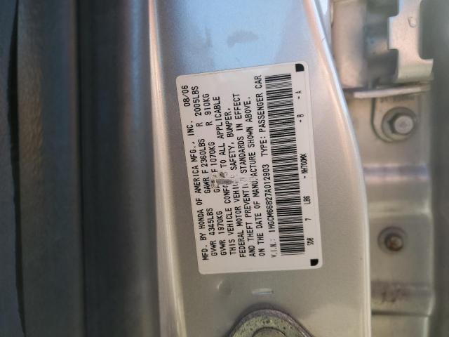 1HGCM66827A012903 - 2007 HONDA ACCORD EX SILVER photo 13