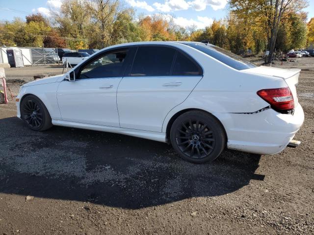 WDDGF8AB3DA843028 - 2013 MERCEDES-BENZ C 300 4MATIC WHITE photo 2