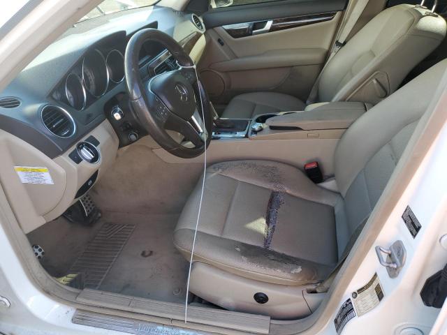 WDDGF8AB3DA843028 - 2013 MERCEDES-BENZ C 300 4MATIC WHITE photo 7