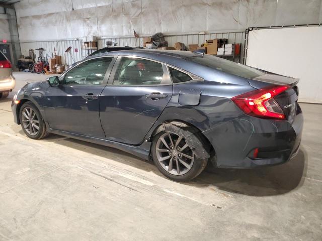 19XFC1F30ME007374 - 2021 HONDA CIVIC EX BLUE photo 2