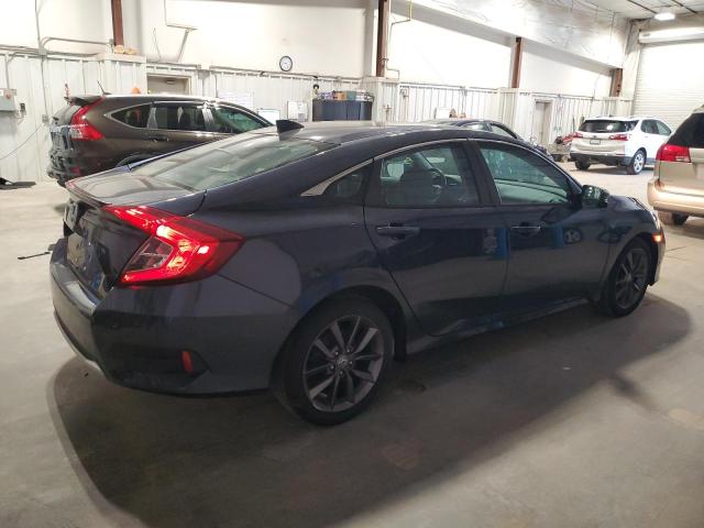 19XFC1F30ME007374 - 2021 HONDA CIVIC EX BLUE photo 3