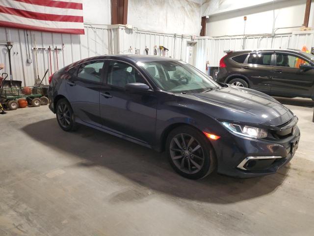 19XFC1F30ME007374 - 2021 HONDA CIVIC EX BLUE photo 4