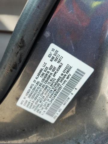 5FNRL3H63AB062097 - 2010 HONDA ODYSSEY EXL 灰色 照片 13