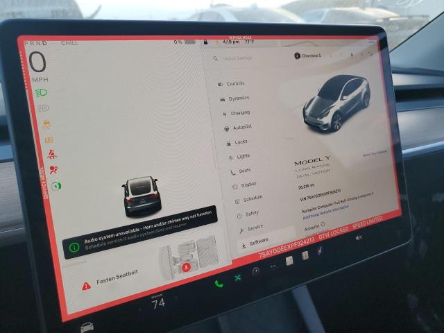 7SAYGDEEXPF924213 - 2023 TESLA MODEL Y გრაფიტი ფოტო 9