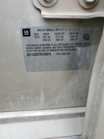 2G1125S37F9190874 - 2015 CHEVROLET IMPALA LT BEIGE photo 12