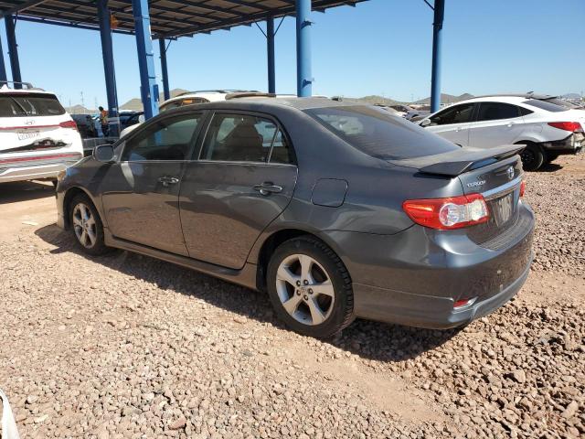 2T1BU4EE2BC611343 - 2011 TOYOTA COROLLA BASE GRAY photo 2