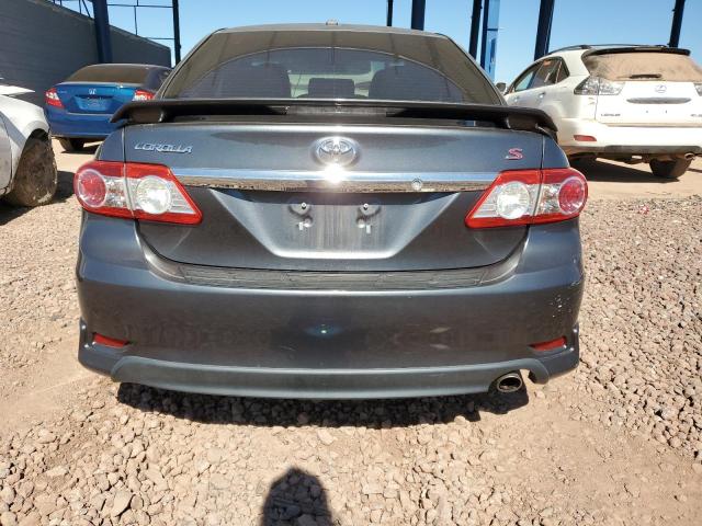 2T1BU4EE2BC611343 - 2011 TOYOTA COROLLA BASE GRAY photo 6