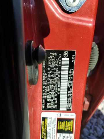 4T1BF1FK9CU539389 - 2012 TOYOTA CAMRY BASE RED photo 12