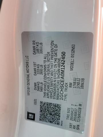 1GCHSCEA0M1242450 - 2021 CHEVROLET COLORADO LT WHITE photo 13