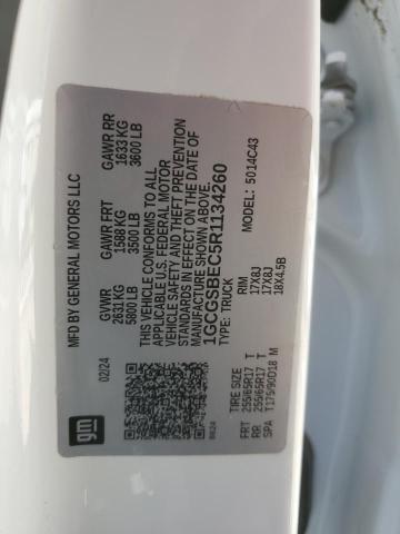 1GCGSBEC5R1134260 - 2024 CHEVROLET COLORADO 白色 照片 12