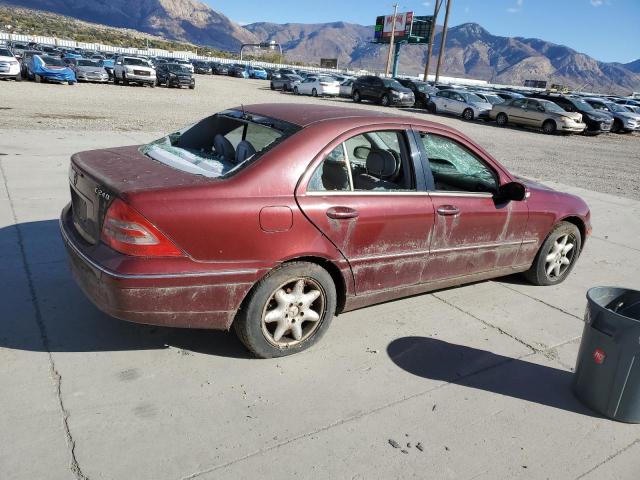 WDBRF61J21F019582 - 2001 MERCEDES-BENZ C 240 勃艮第红 照片 3